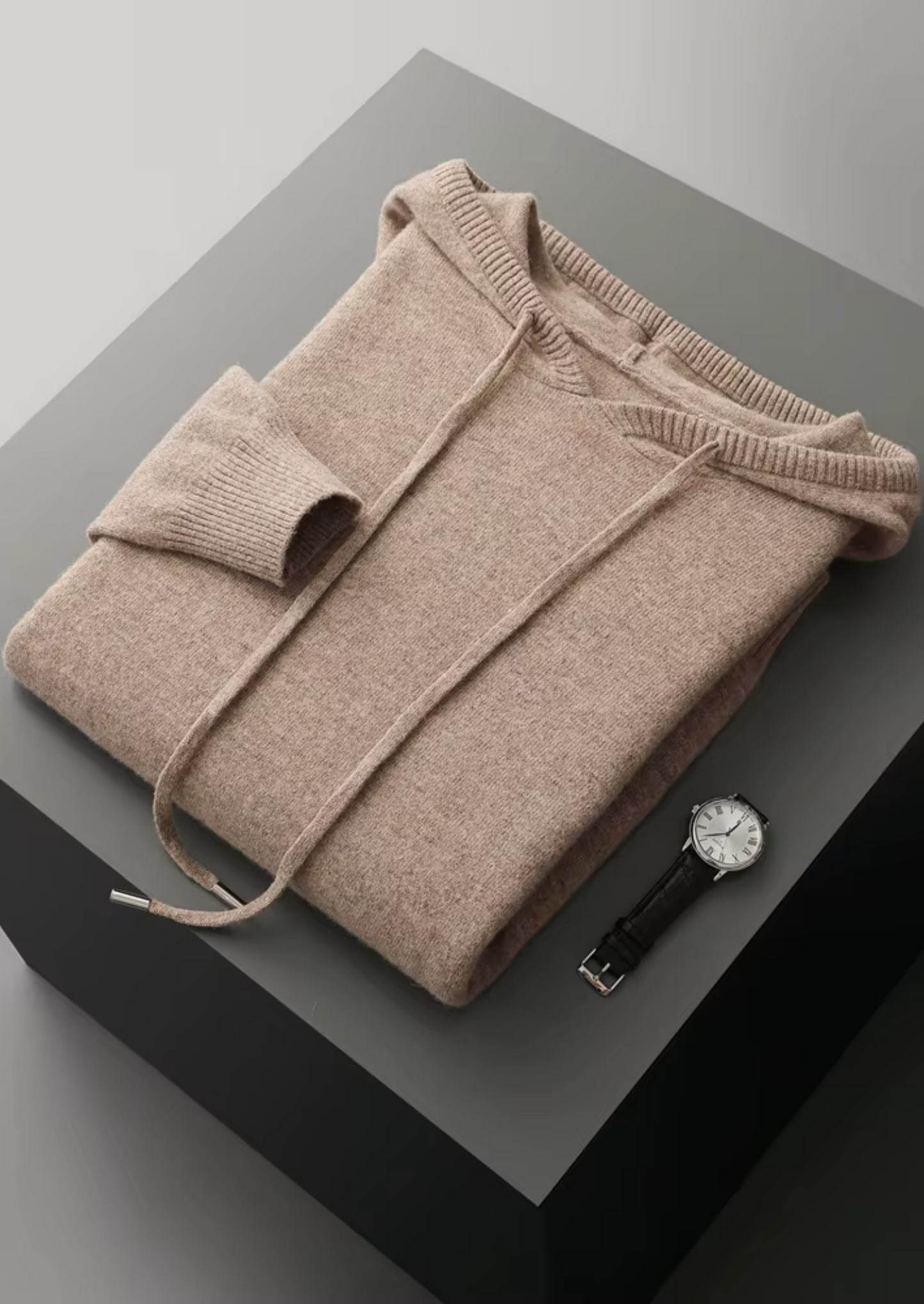 PURE EXTRA-FINE MERINO WOOL LEISURE HOODIE