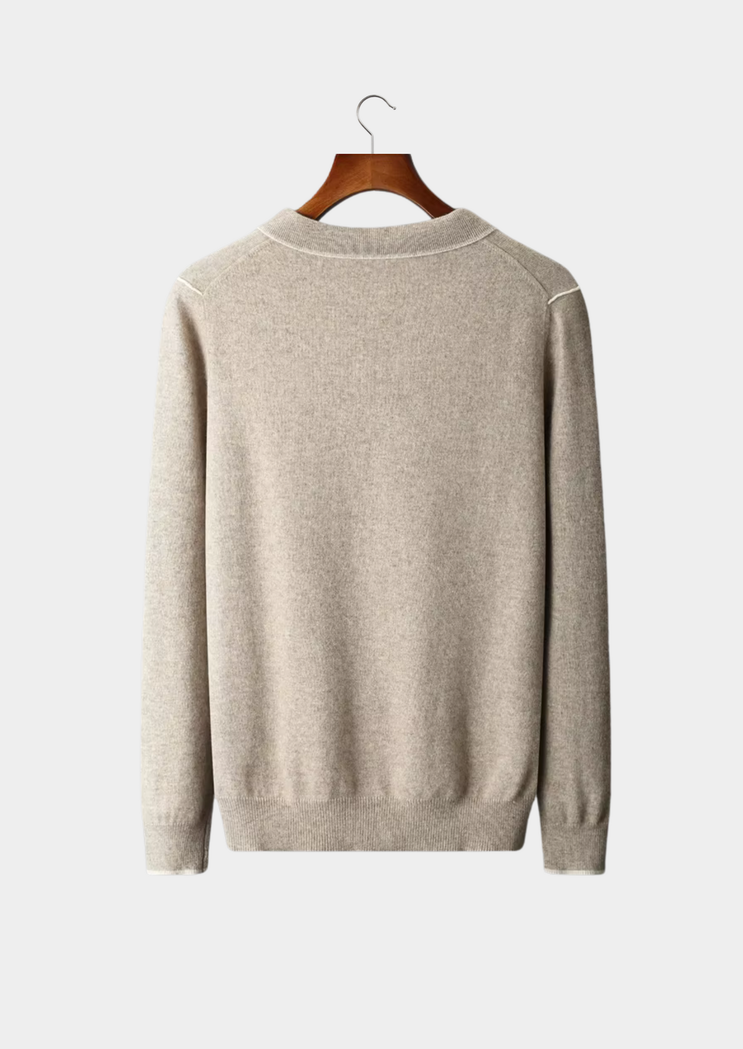 PREMIUM CASHMERE TWO TONE BUTTON POLO