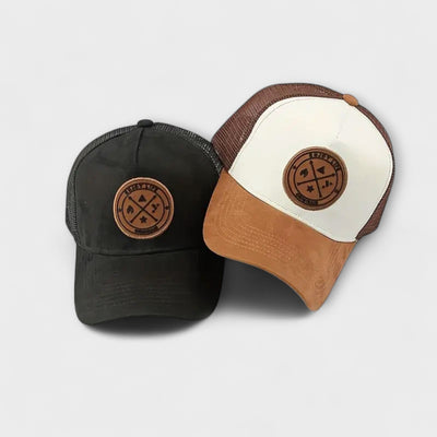 Leather Snapback Cap