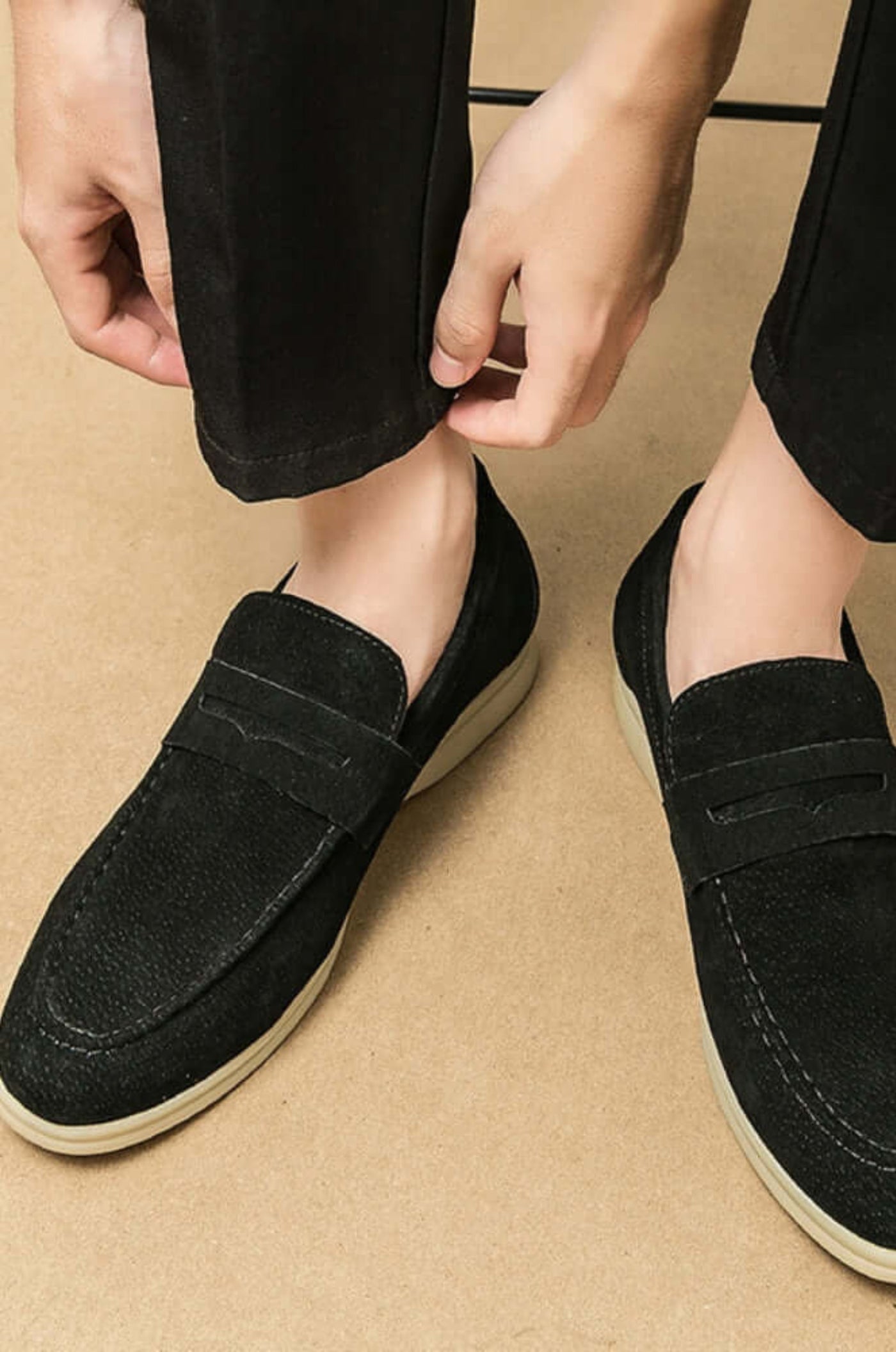 SUEDE LEATHER LOAFERS