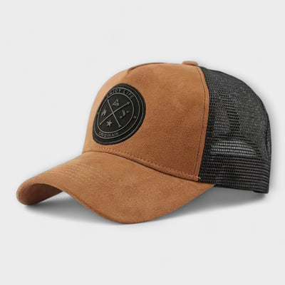 Leather Snapback Cap