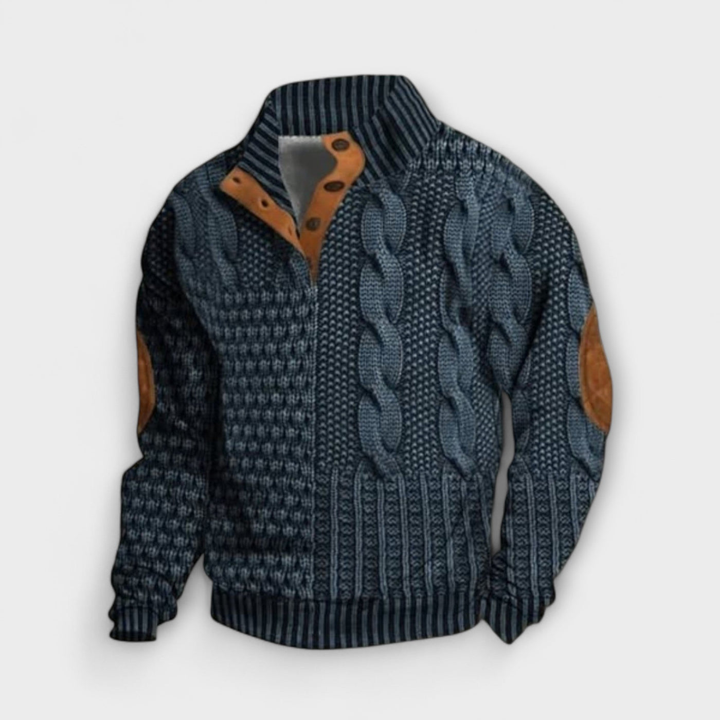 Retro Printed Sweater