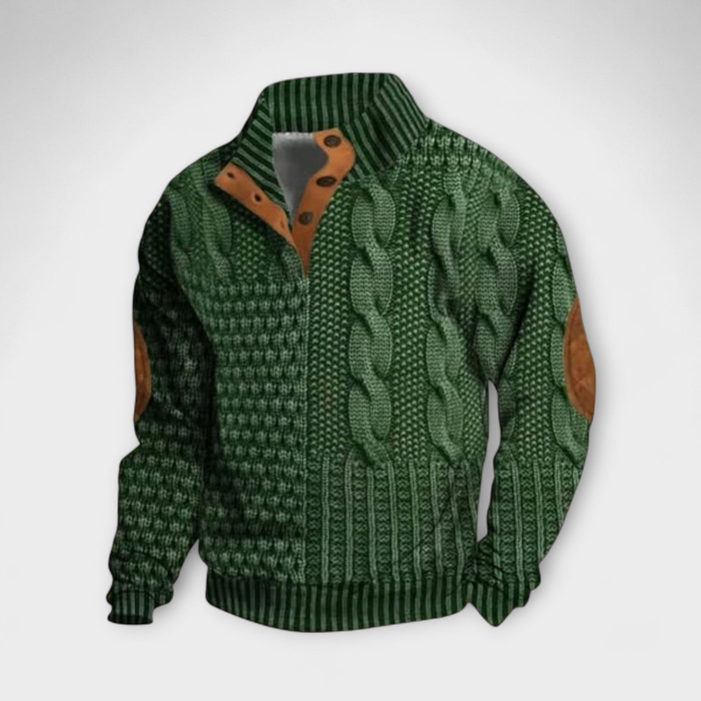 Retro Printed Sweater