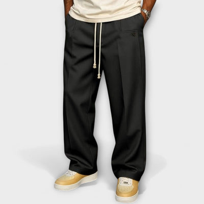 Elegant pants with urban drawstring