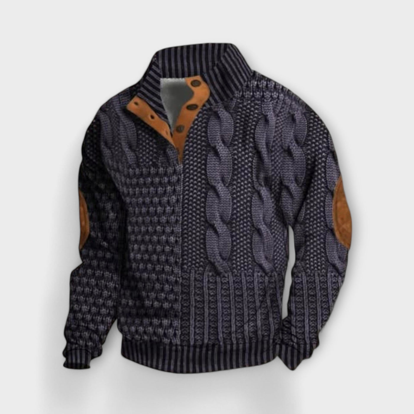 Retro Printed Sweater