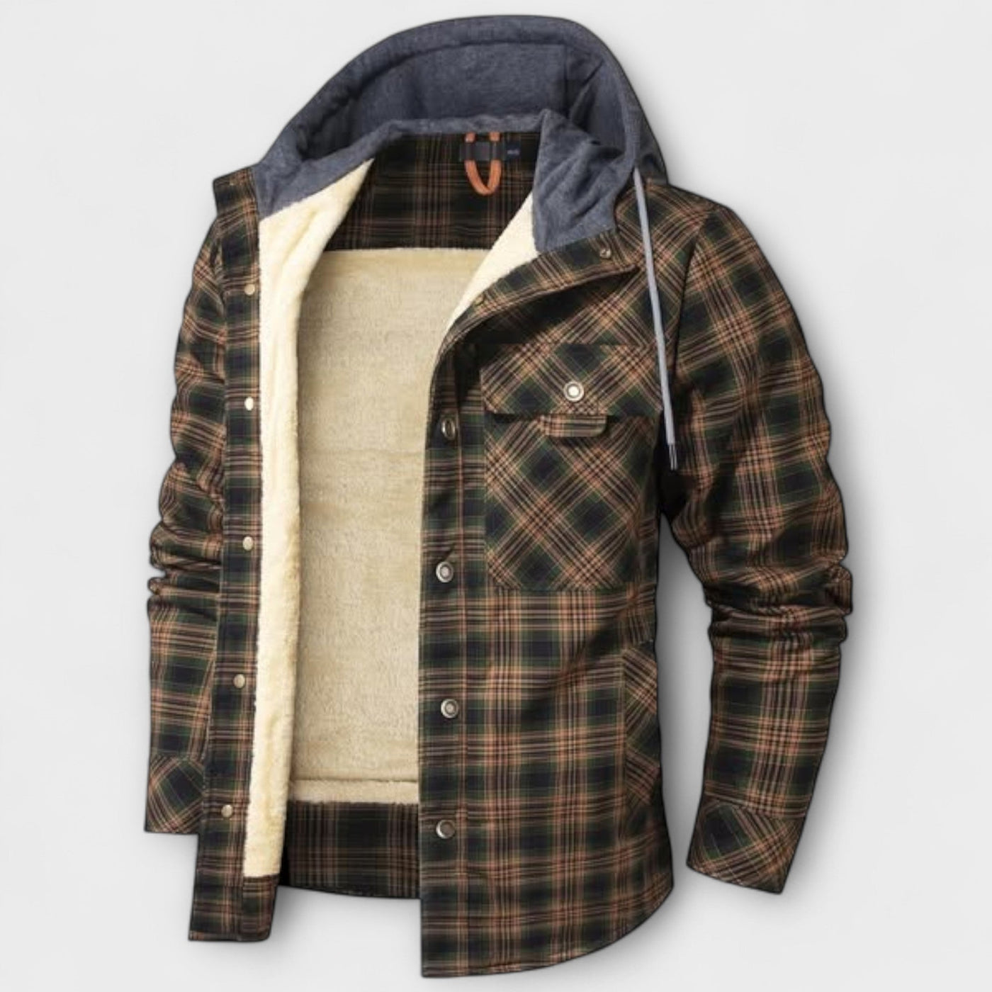 Flannel Jacket with Hood