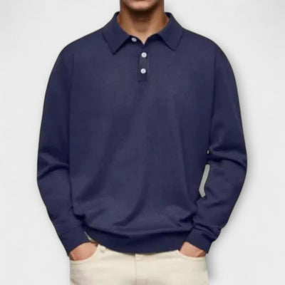 Long Sleeve Casual Polo