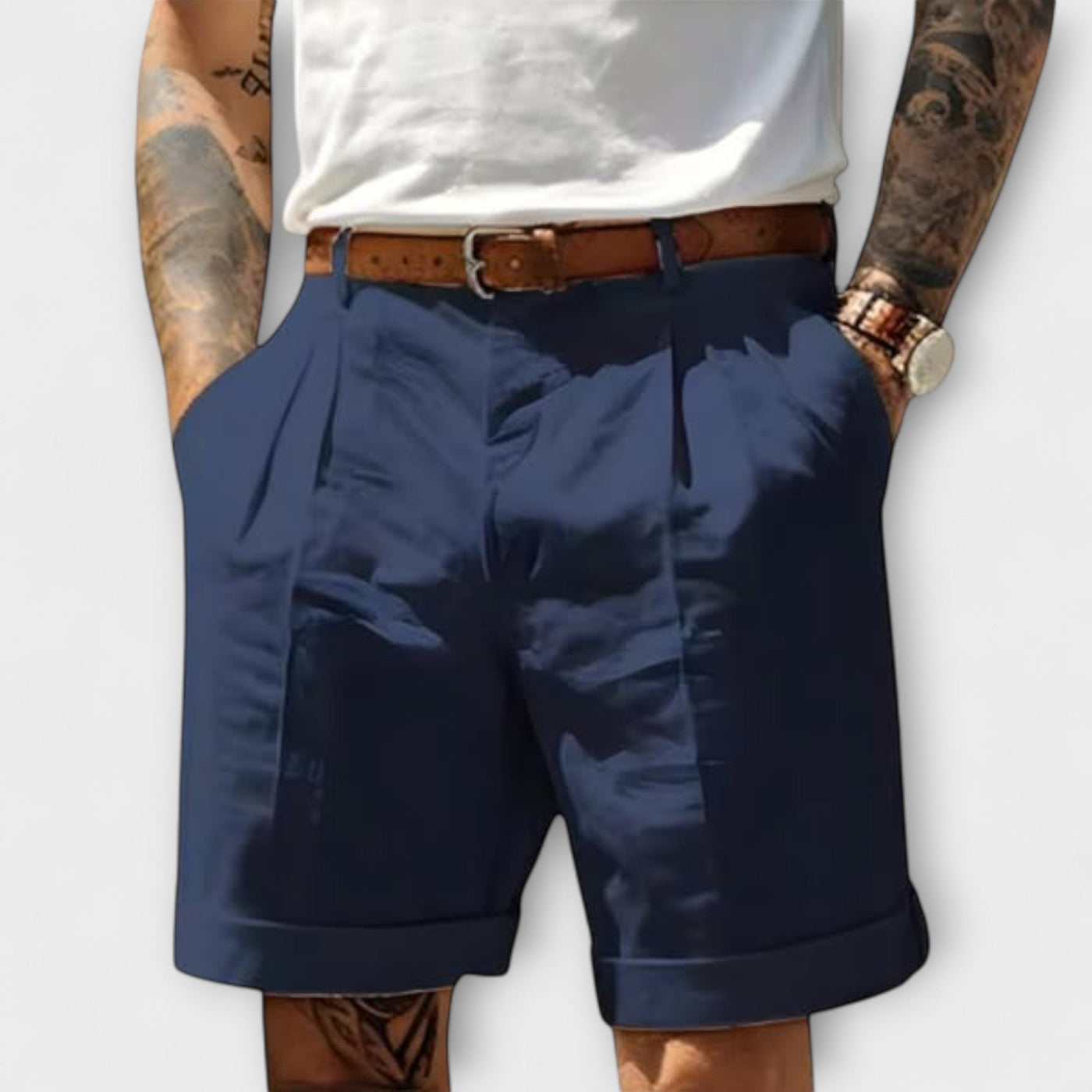 Elegant Cotton Bermuda Shorts
