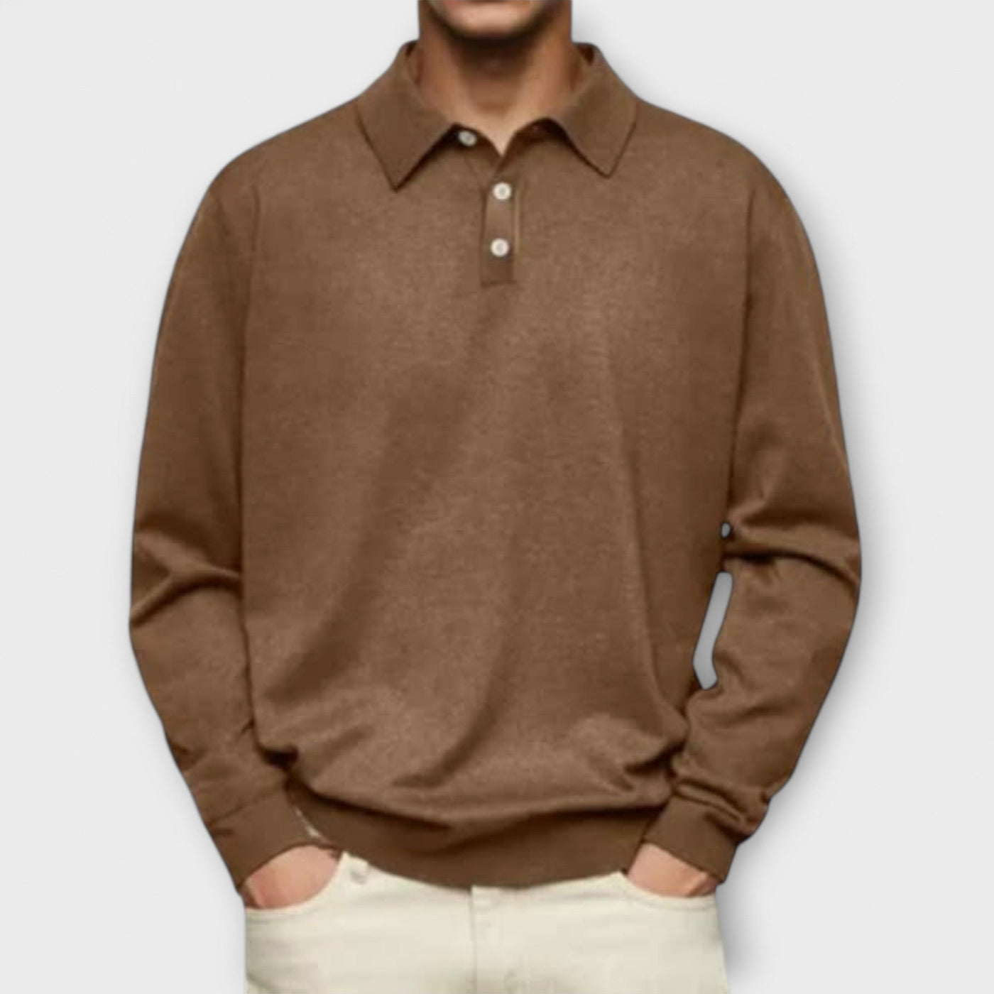 Long Sleeve Casual Polo