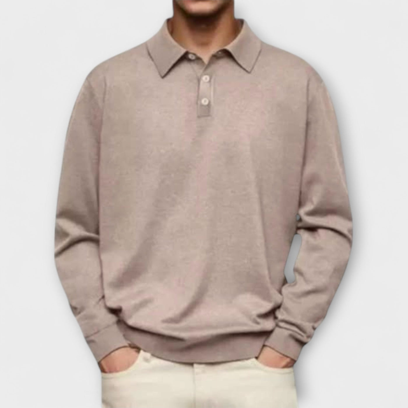 Long Sleeve Casual Polo