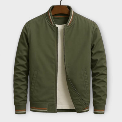 Striped Bomber Jacket