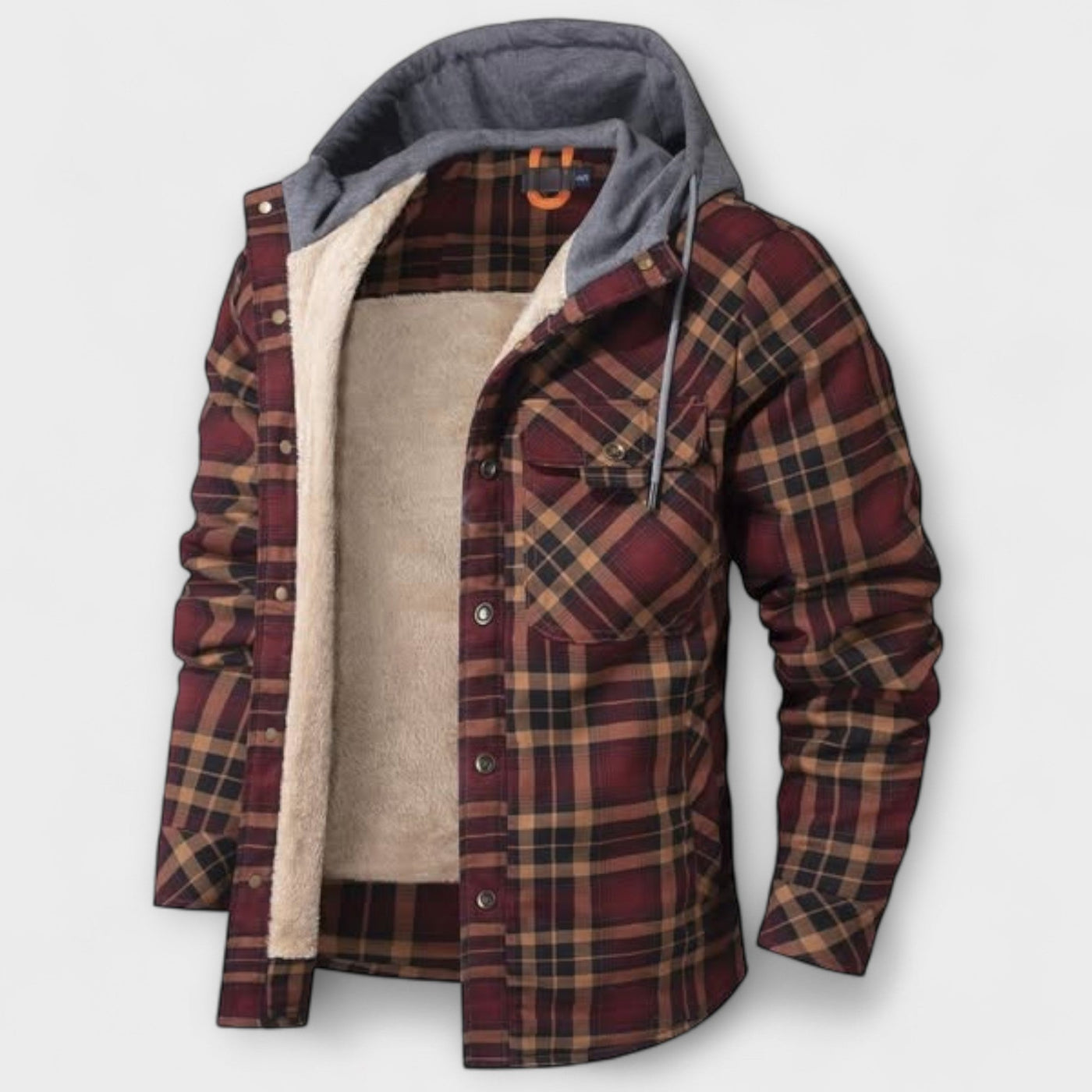 Flannel Jacket with Hood
