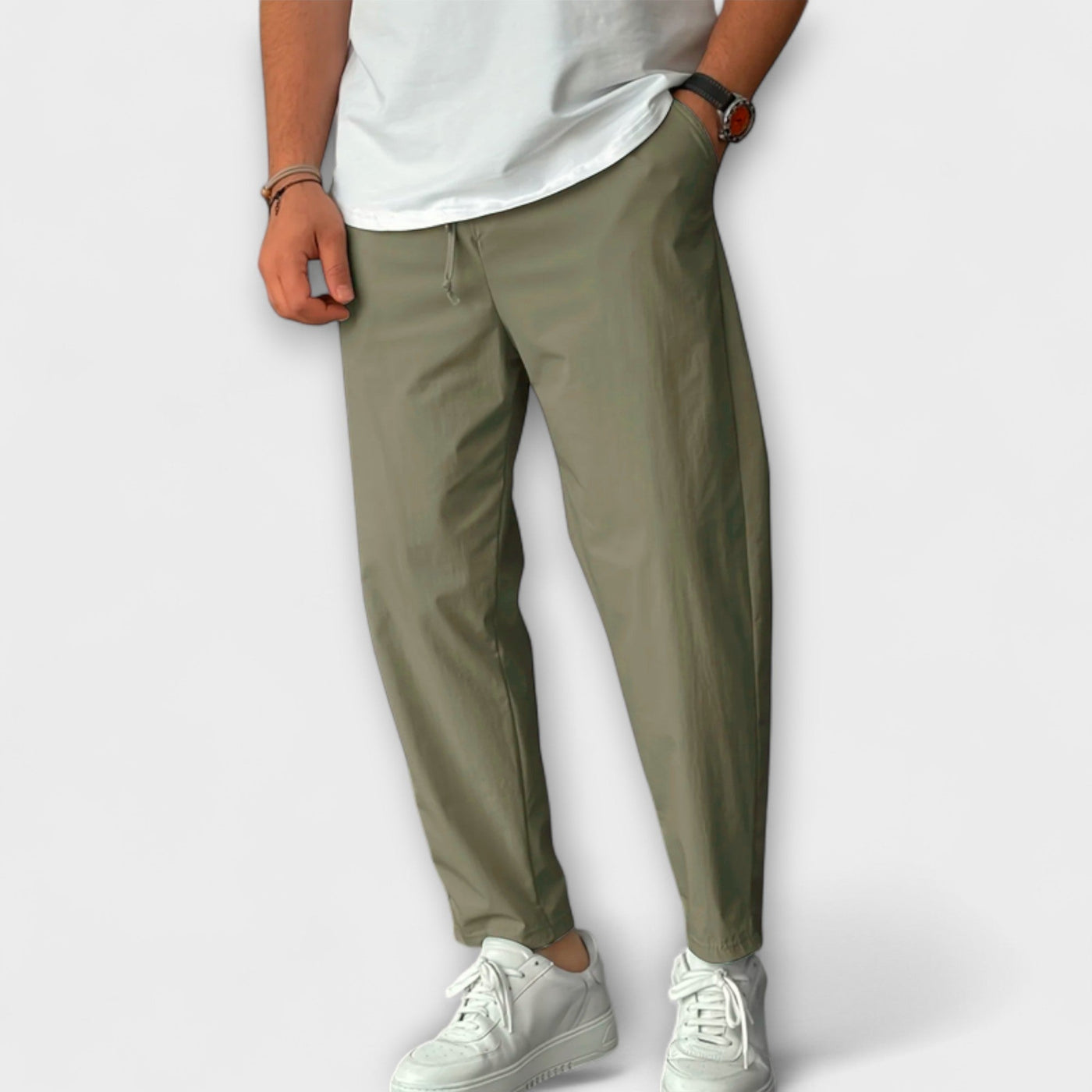 High-Waisted Lightweight Pants