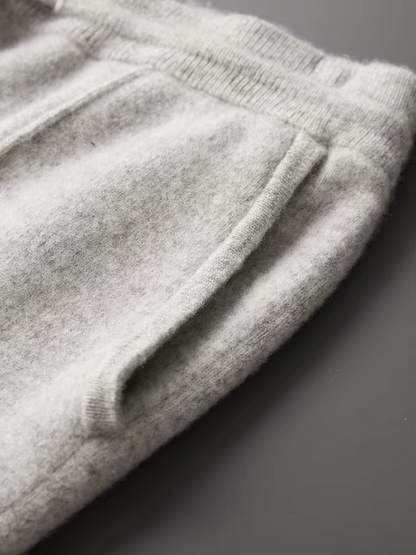 PURE EXTRA-FINE MERINO WOOL LEISURE TROUSERS