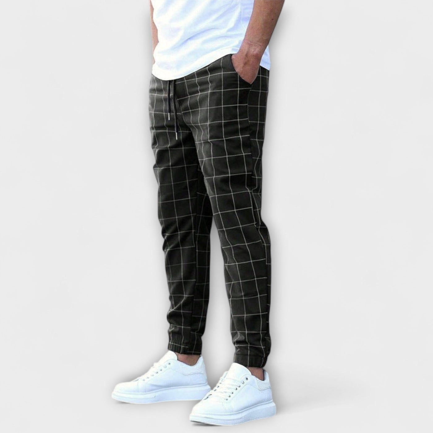 Plaid Jogging Pants