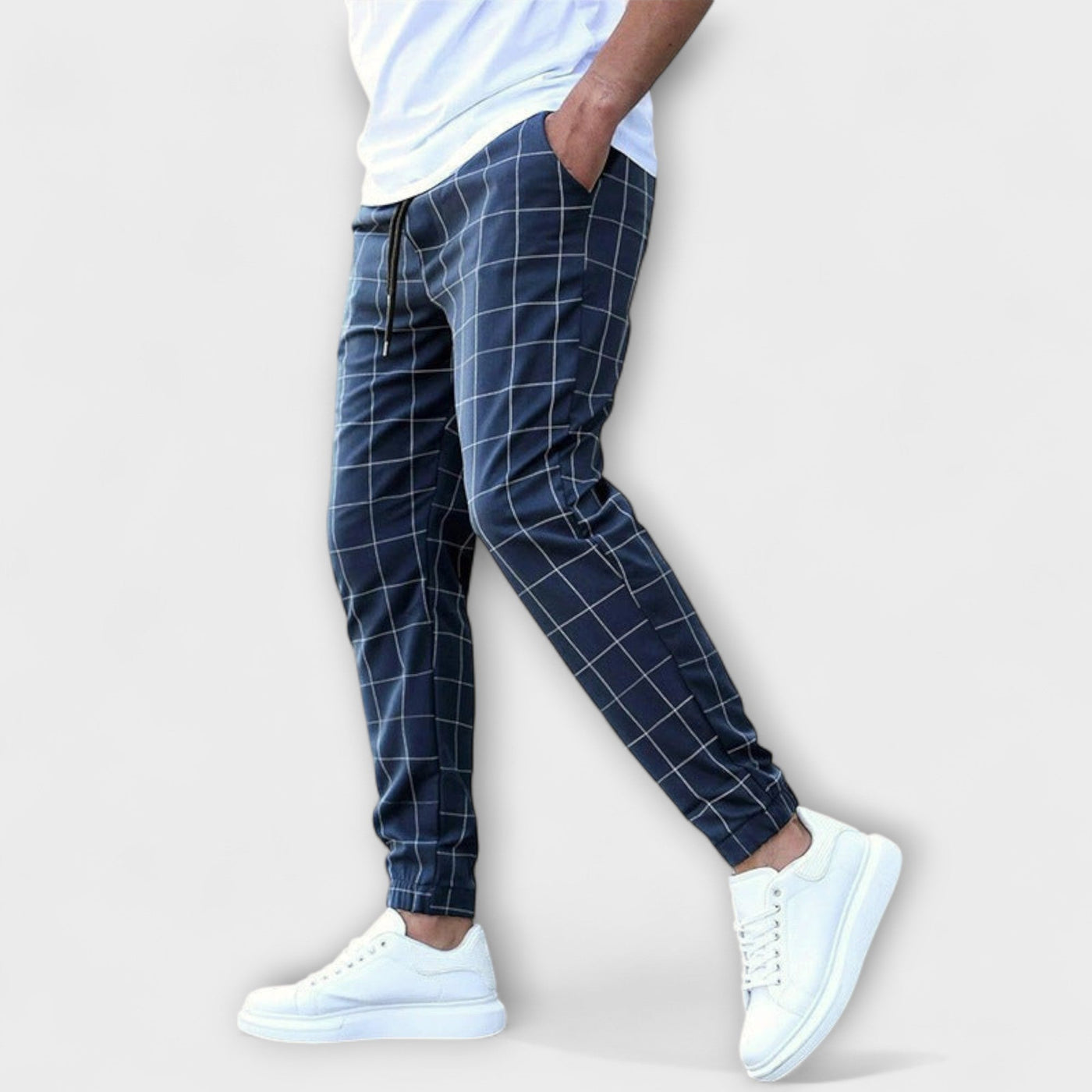 Plaid Jogging Pants