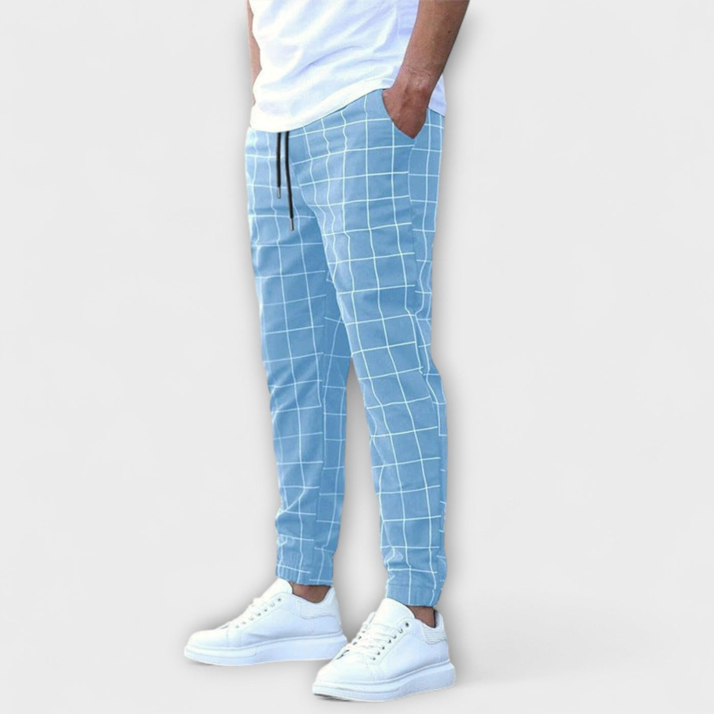 Plaid Jogging Pants