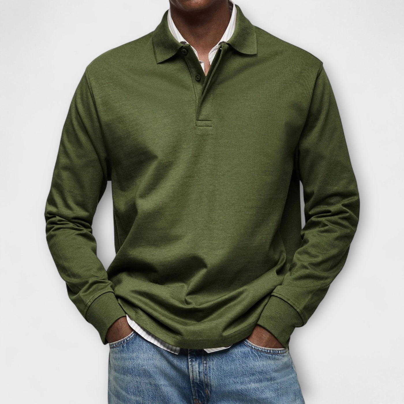 Luxury Long Sleeve Polo