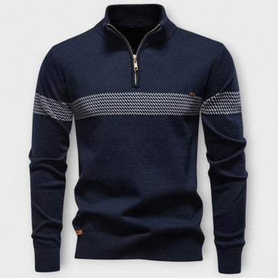 Duard | Sweater with High Collar and Zip – Casual Elegance and Timeless Warmth
