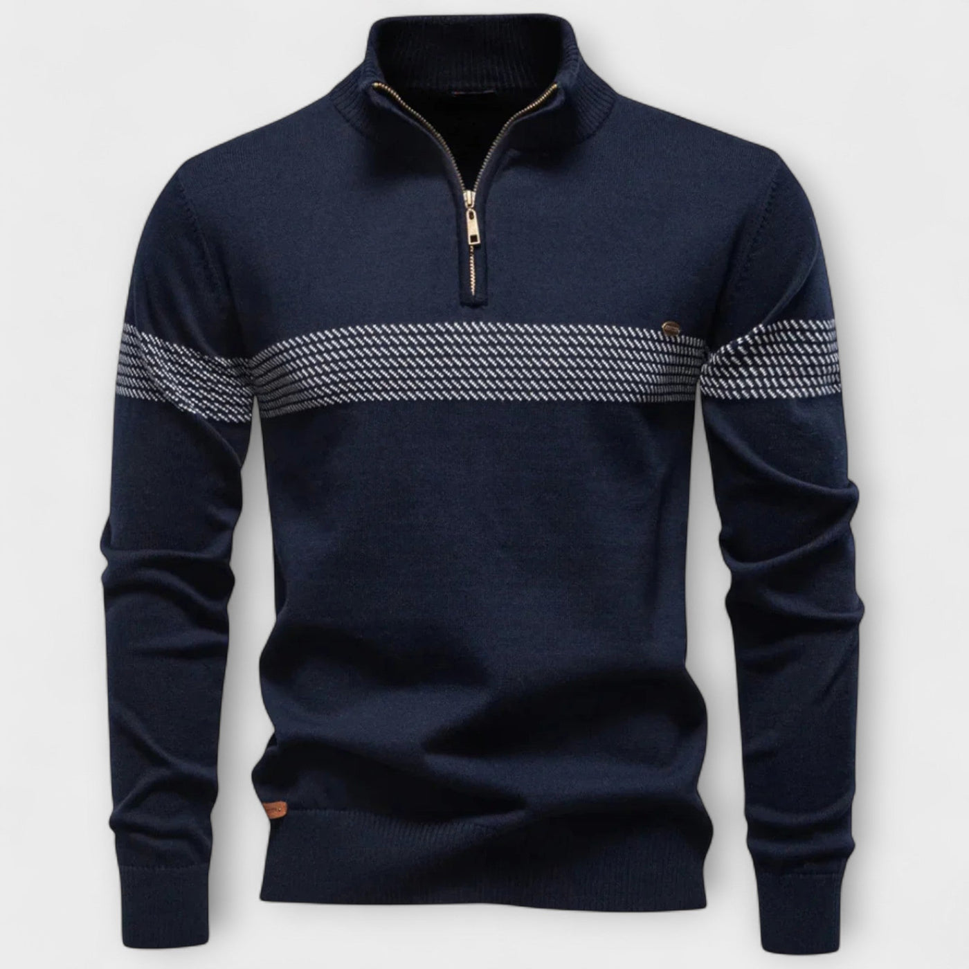 Duard | High Neck Zip Sweater – Casual Elegance and Timeless Warmth