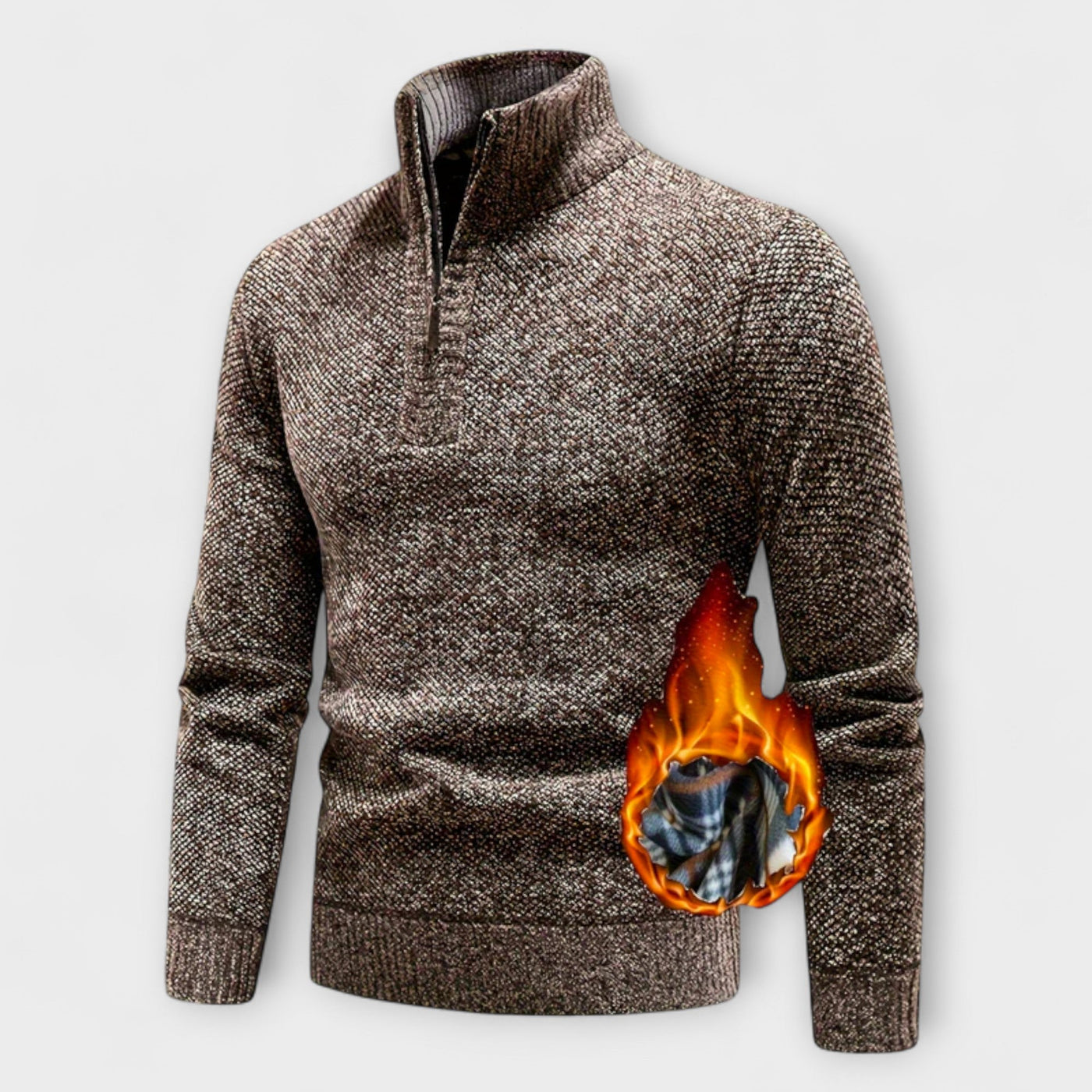 Philippe | Thermal Sweater with Zip and High Collar – Warmth and Elegance in Motion