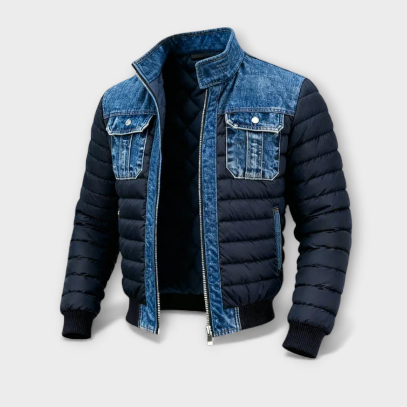 Hybrid Quilted Denim Jacket