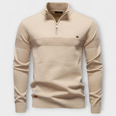 Duard | Sweater with High Collar and Zip – Casual Elegance and Timeless Warmth