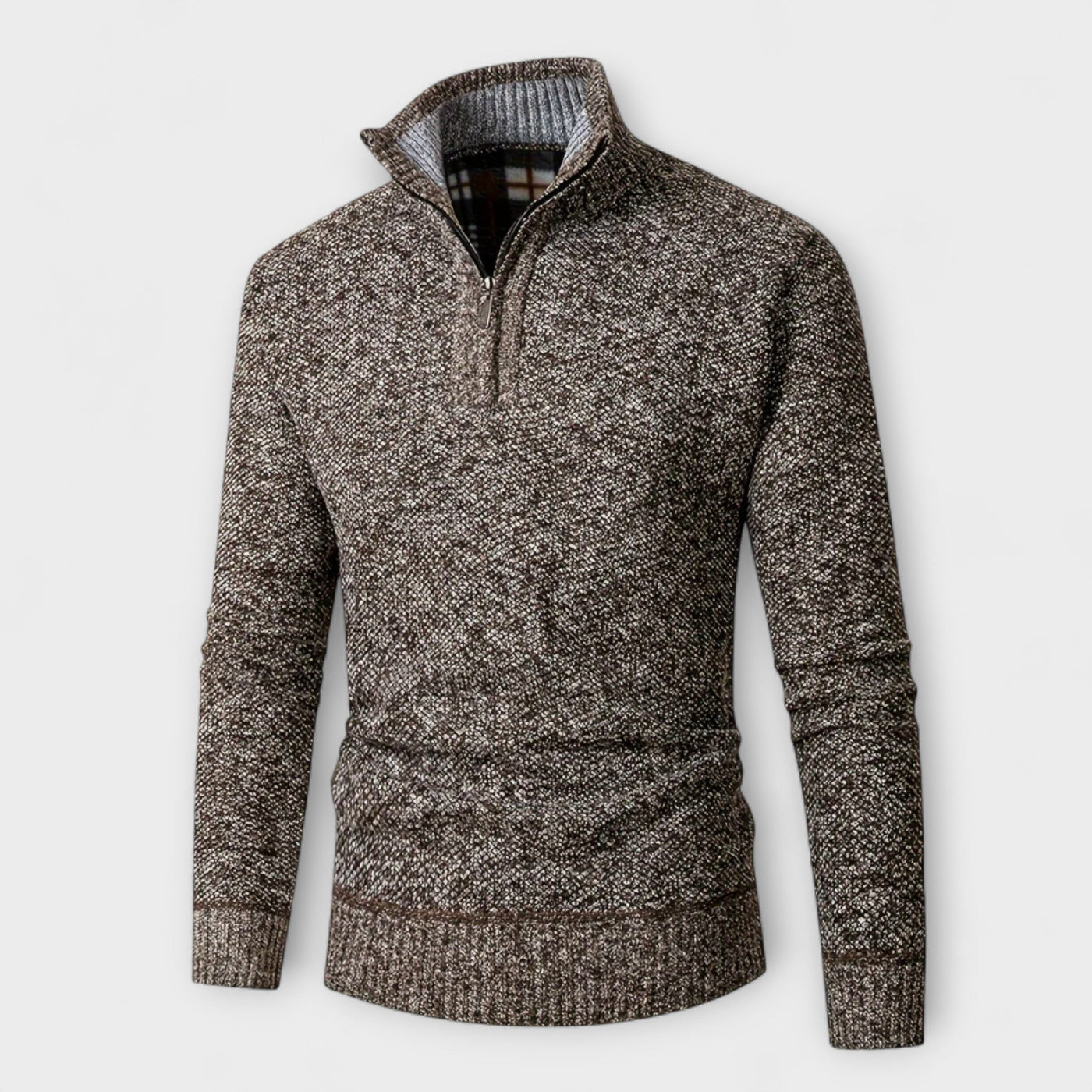Marcel | High Neck Zip Sweater – warmth, elegance, and winter comfort