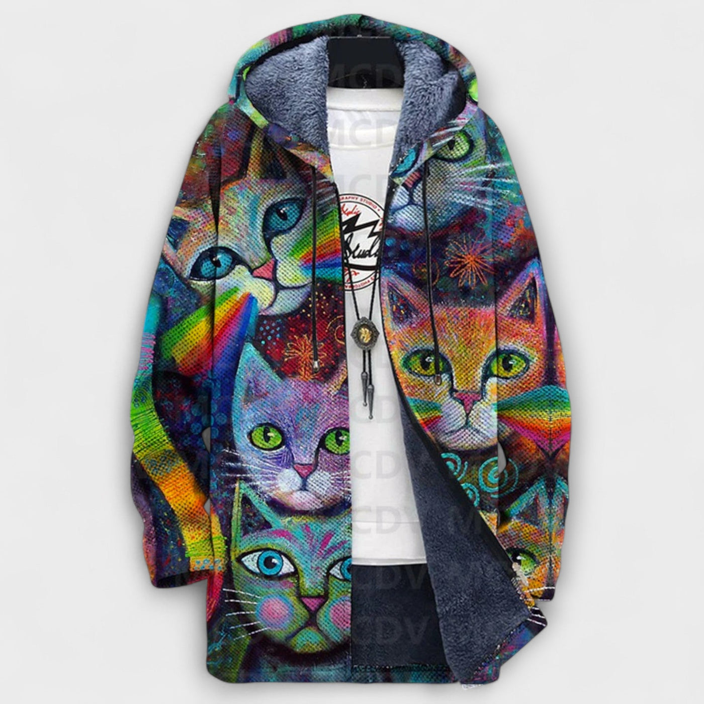 Luxurious Cardigan with Artistic Inspiration