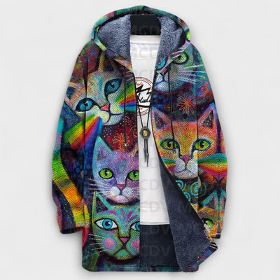 Luxurious Cardigan with Artistic Inspiration