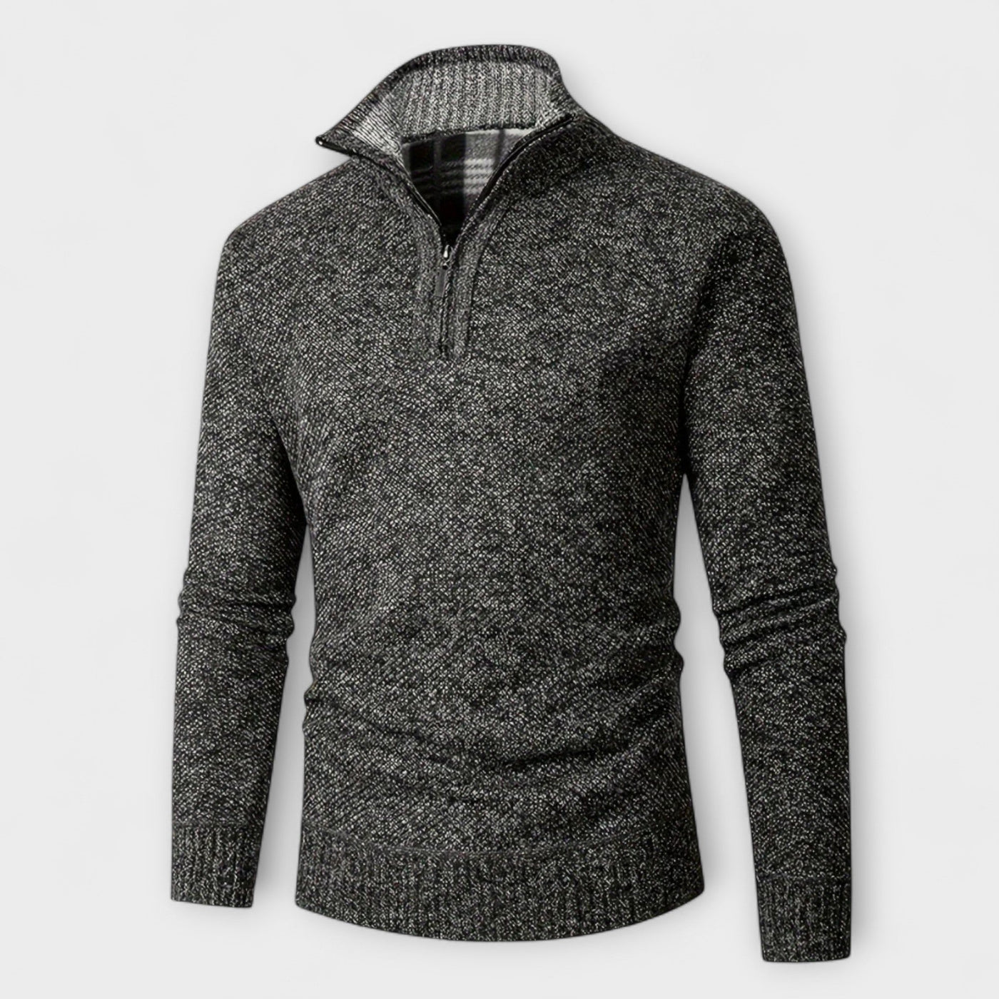 Marcel | High Neck Zip Sweater – warmth, elegance, and winter comfort