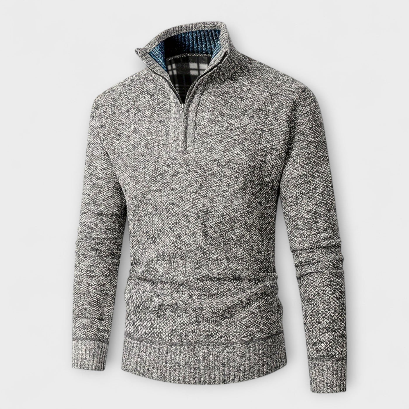 Marcel | High Neck Zip Sweater – warmth, elegance, and winter comfort