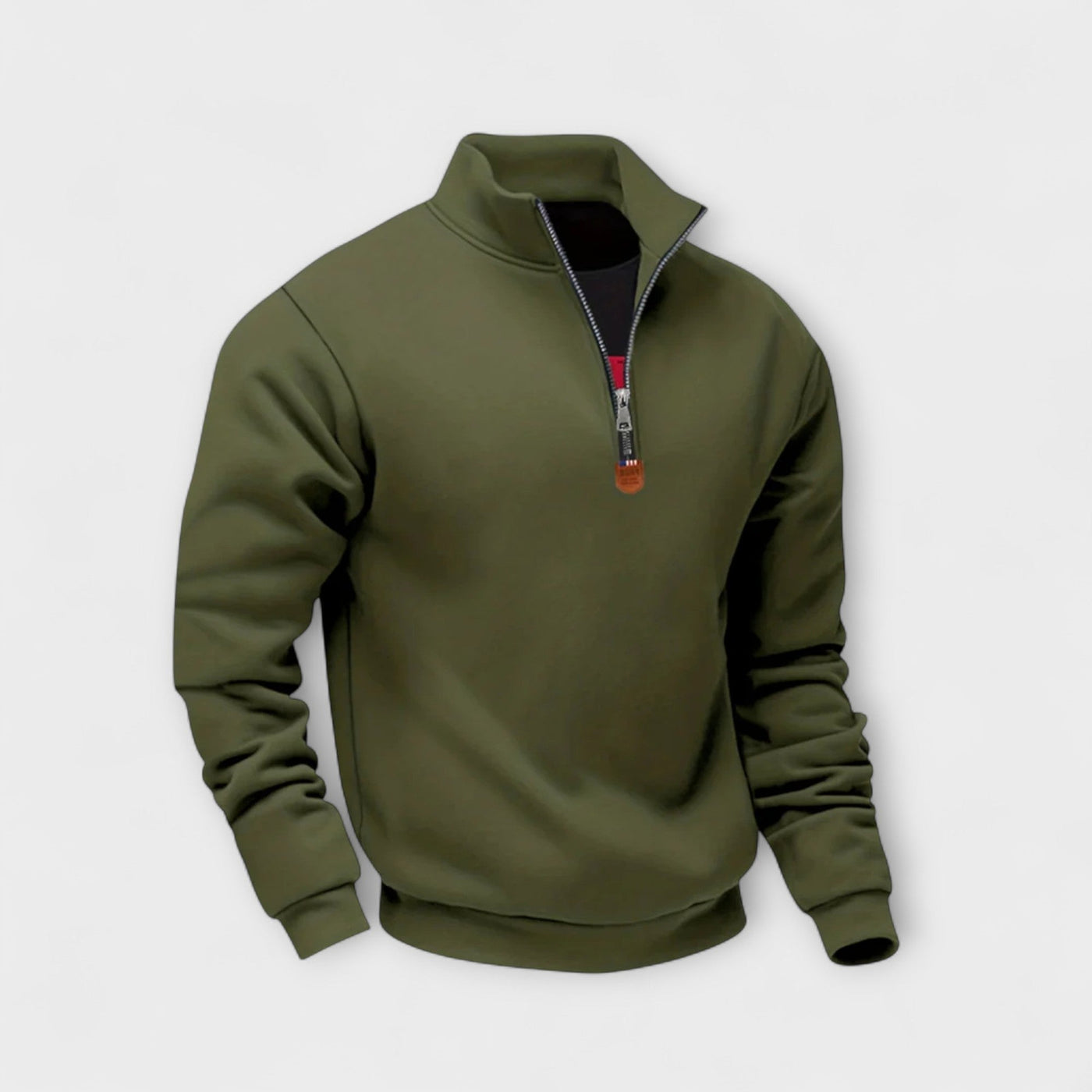 Léo | Zip-up sweatshirt with high collar – warmth, elegance, and everyday comfort