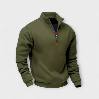 Léo | Zip-up sweatshirt with high collar – warmth, elegance, and everyday comfort