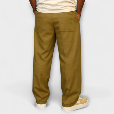 Elegant pants with urban drawstring