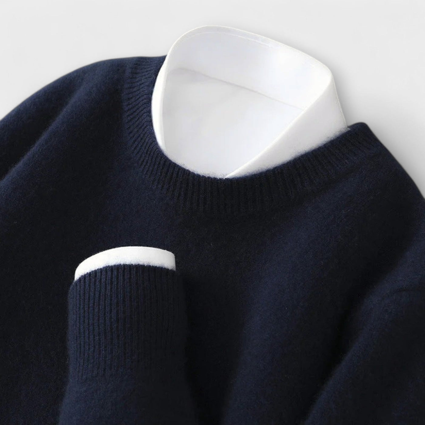 Pull in Cashmere with High Collar
