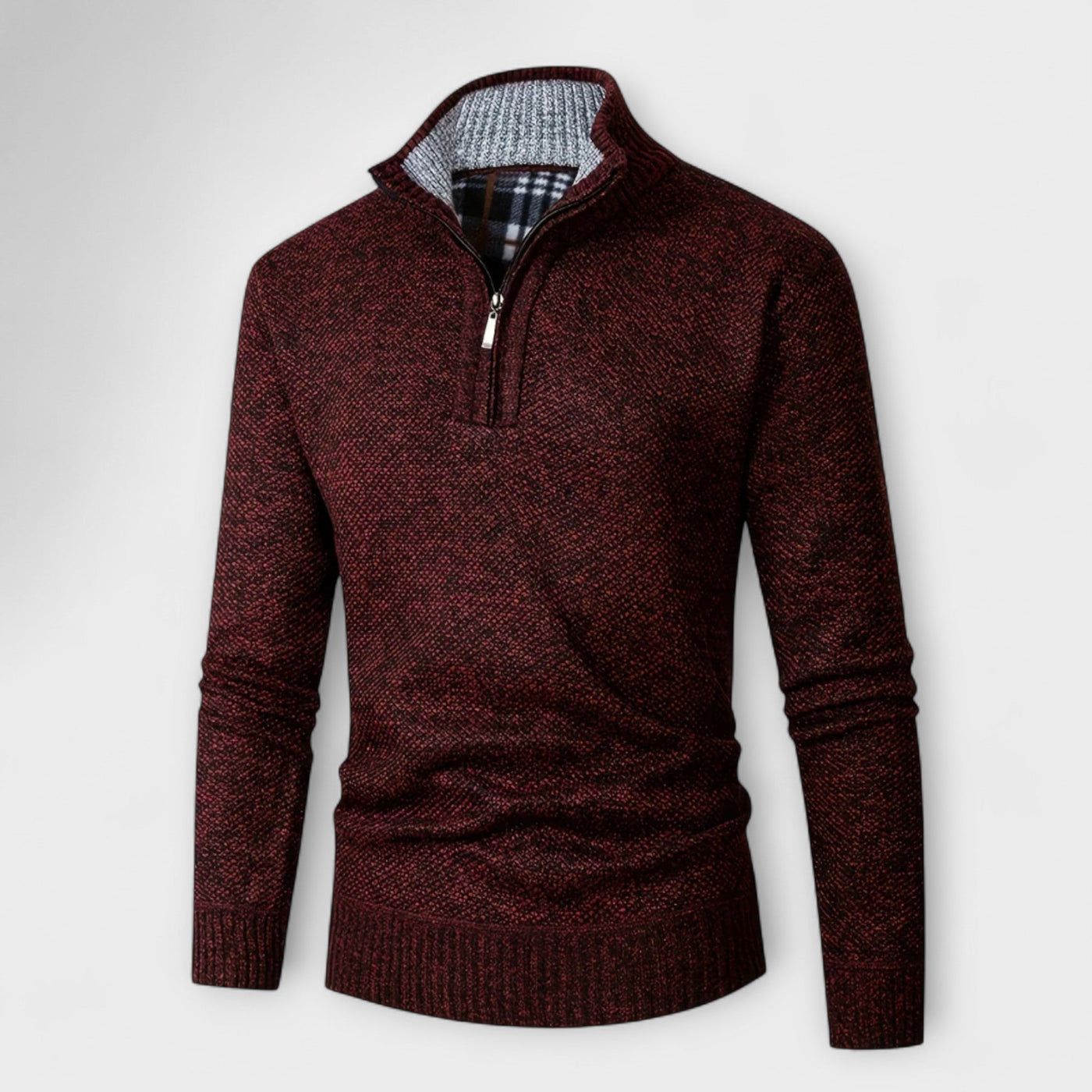 Marcel | High Neck Zip Sweater – warmth, elegance, and winter comfort