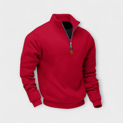 Léo | Zip-up sweatshirt with high collar – warmth, elegance, and everyday comfort