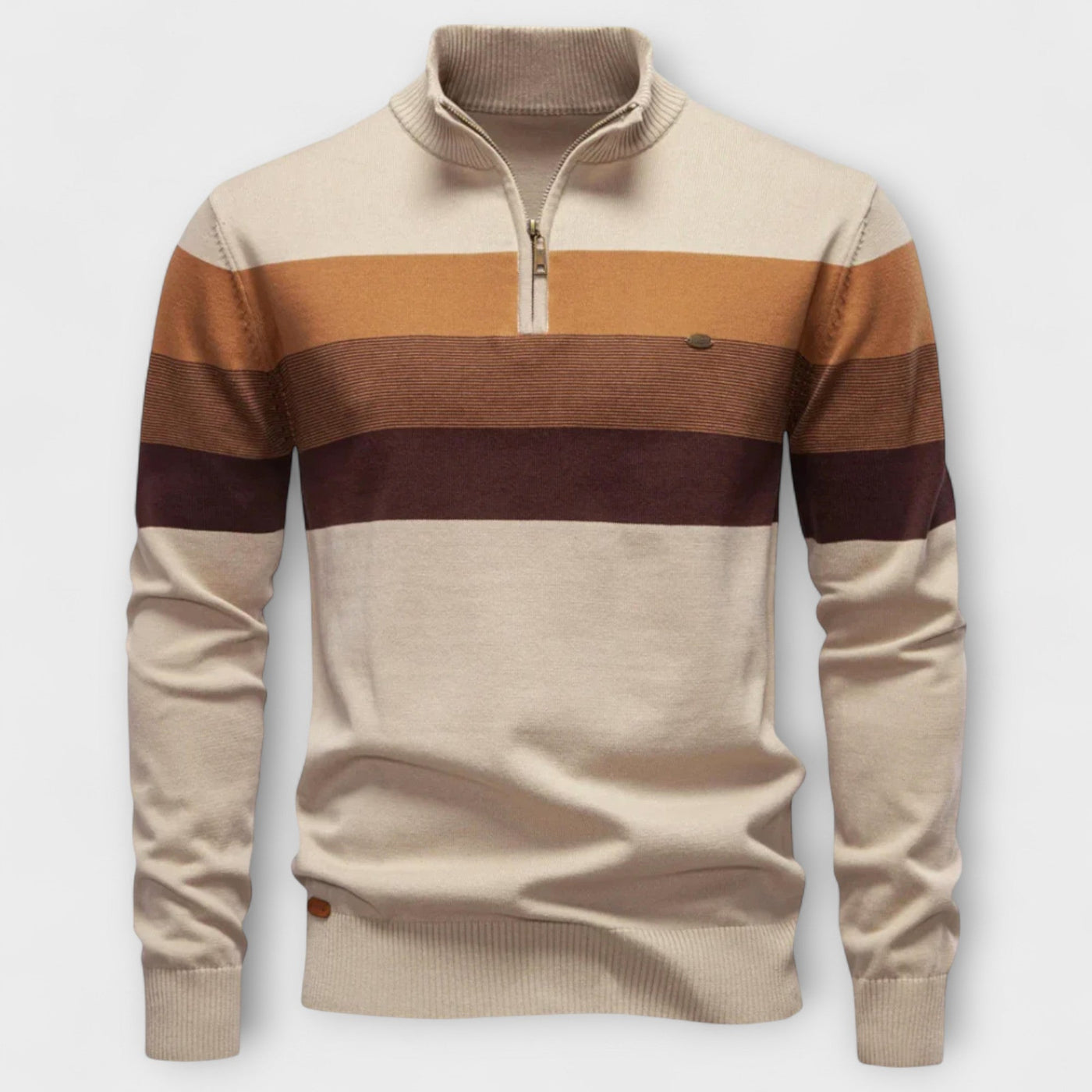 Maurice | High-neck sweater with zip – warmth, elegance, and comfort