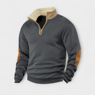 Lucien | Zip-up Pullover with High Collar – Warmth, Style, and Authenticity