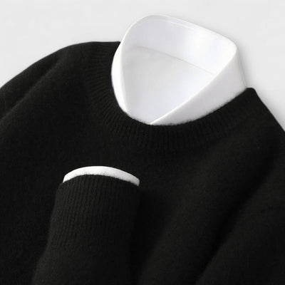 Pull in Cashmere with High Collar