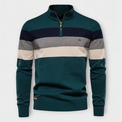 Maurice | High Neck Sweater with Zip – Warmth, Elegance, and Comfort