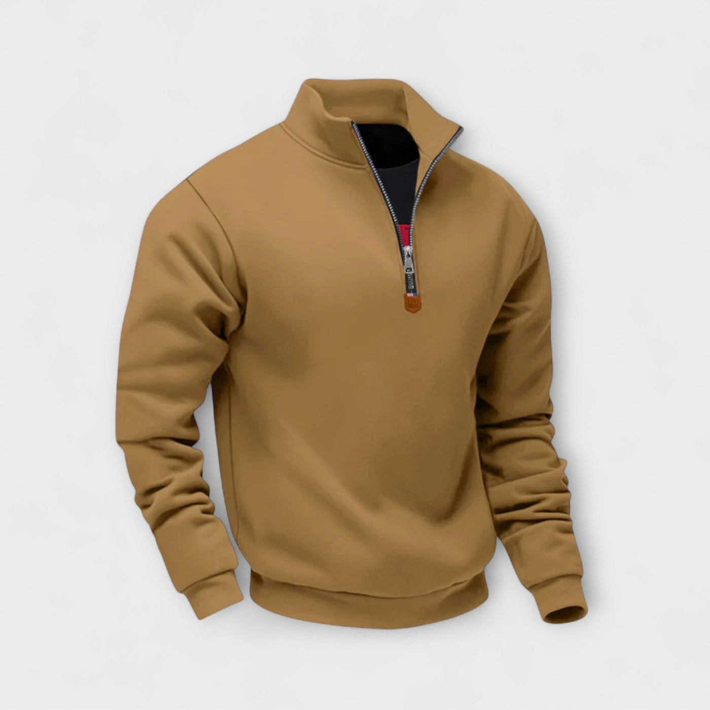 Léo | Zip-up sweatshirt with high collar – warmth, elegance, and everyday comfort