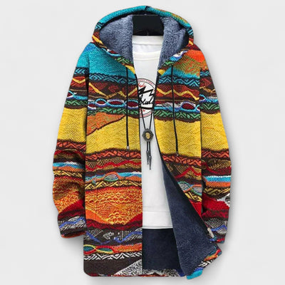 Luxurious Cardigan with Artistic Inspiration