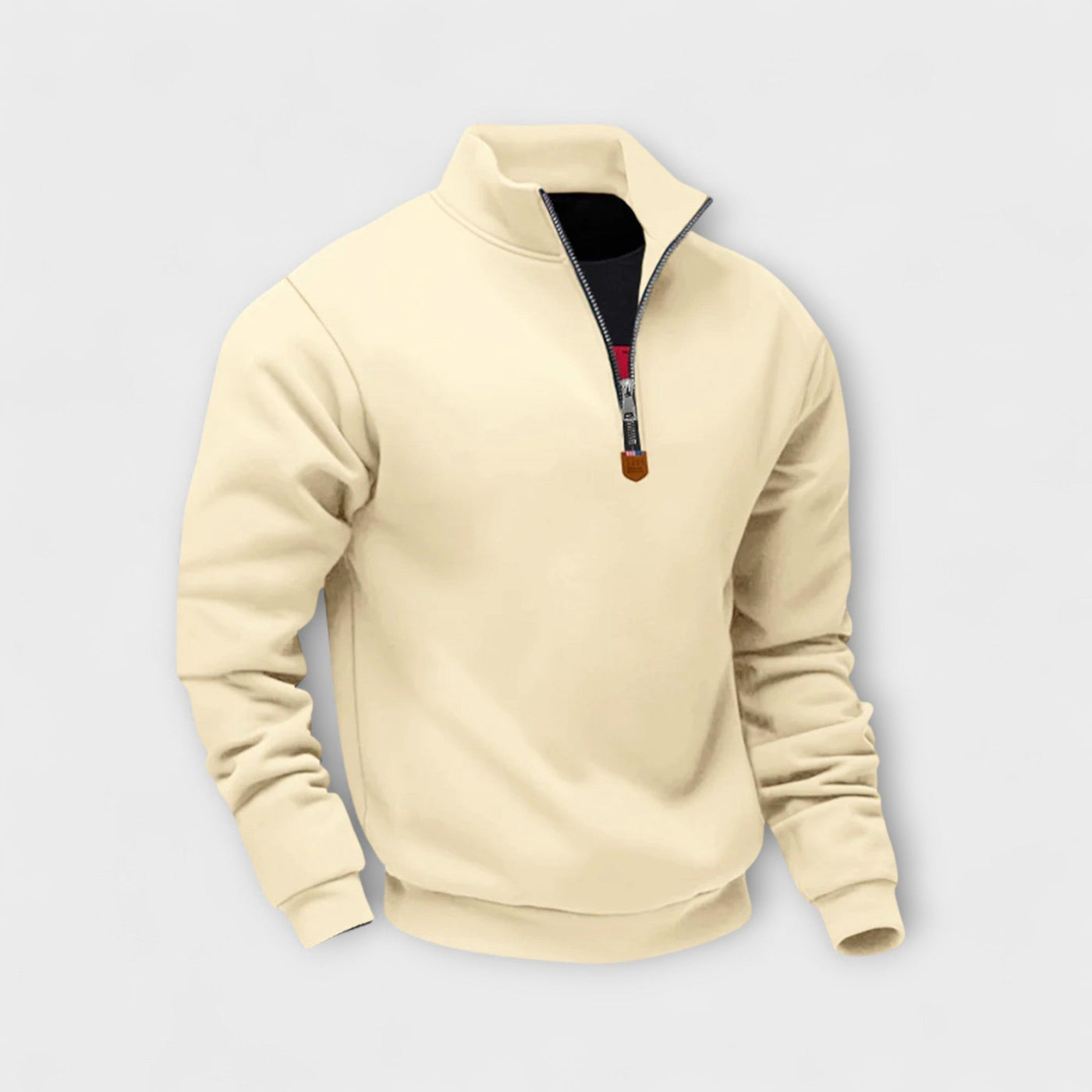 Léo | Zip-up sweatshirt with high collar – warmth, elegance, and everyday comfort
