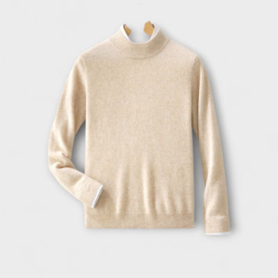 Pull in Cashmere with High Collar