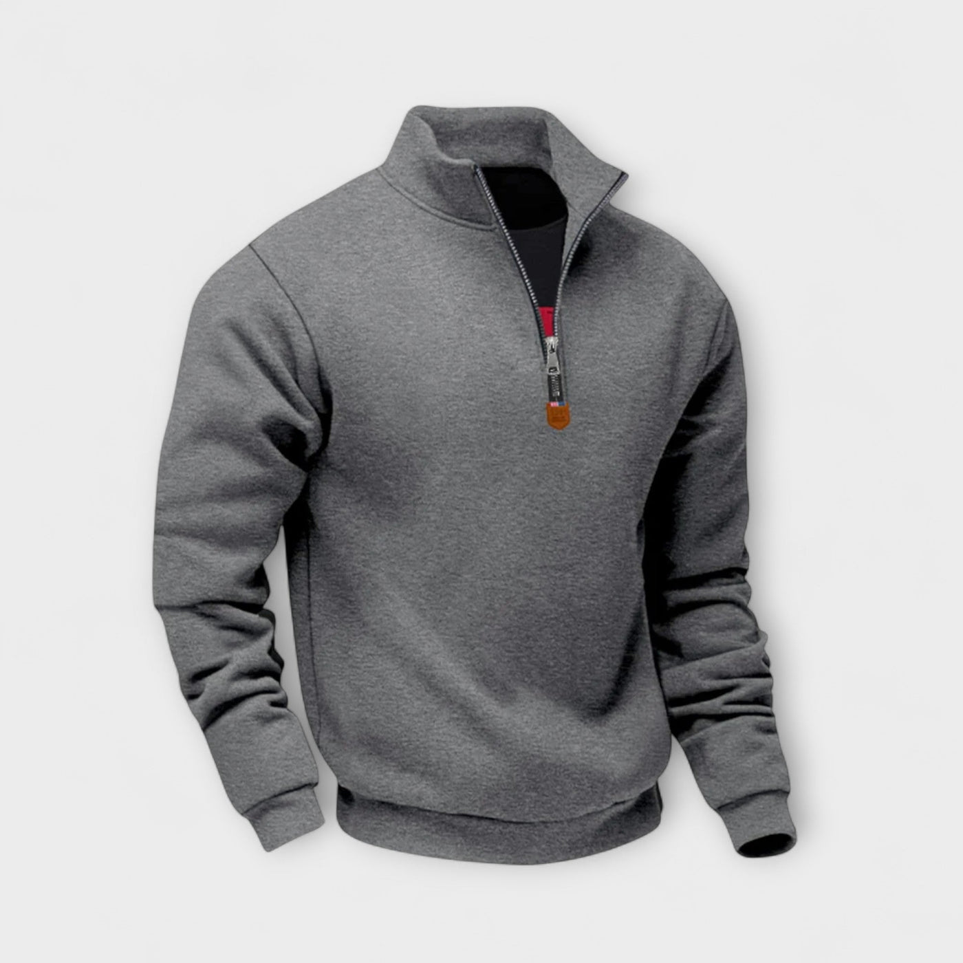Léo | Zip-up sweatshirt with high collar – warmth, elegance, and everyday comfort