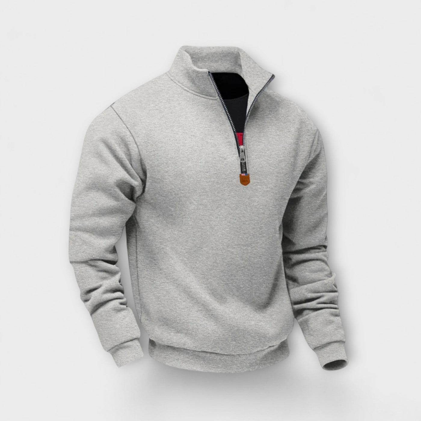 Léo | Zip-up sweatshirt with high collar – warmth, elegance, and everyday comfort