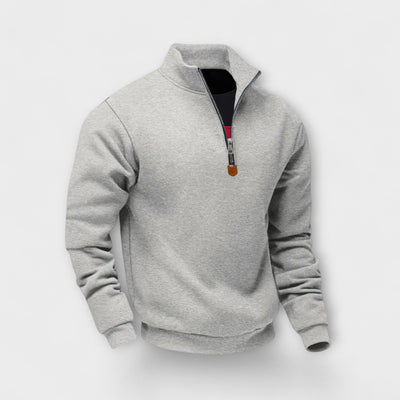 Léo | Zip-up sweatshirt with high collar – warmth, elegance, and everyday comfort