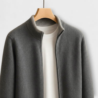 Knitted Jacket with Zip